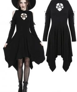 Ladies Gothic Clothing Dark In Love Karine Dress