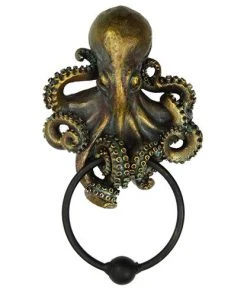 Gothic Gifts Steampunk Homeware Octopus Door Knocker
