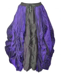 Dark Star Purple Poly Silk Skirt