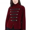 Dark Star Maroon Gothic Military Tailcoat
