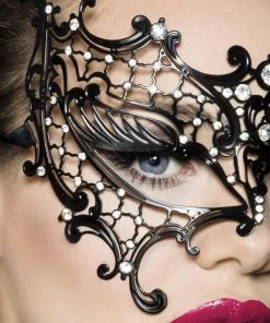 Ati Masquerade Metal And Rhinestone Mask Masquerade Masks