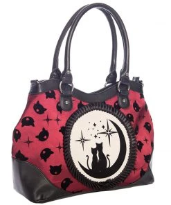 Banned Lunar Sisters Bag Burgundy