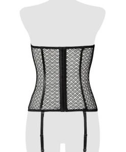 Corsets Grey Velvet Corsage