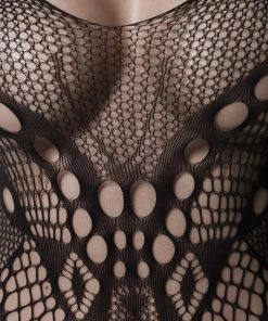 Grey Velvet Bodystocking