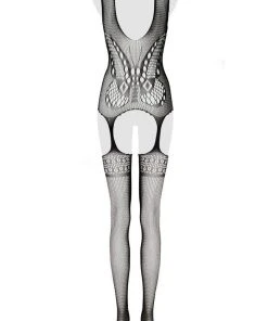Grey Velvet Bodystocking