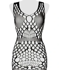 Grey Velvet Fine Mesh Dress All Ladies Clothing