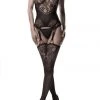 Bodystockings Grey Velvet Bodystocking