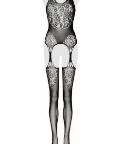 Bodystockings Grey Velvet Bodystocking