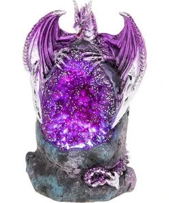 JD Gifts Dragons Crystal Cave LED Dragon Purple Small