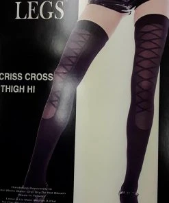 Music Legs Criss Cross Thigh High Sale