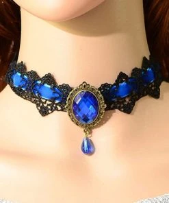 Lace Jewellery Gothic Jewellery Blue Velvet Victorian Gothic Lace Choker