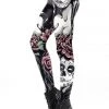 Ocultica Día De Muertos Leggings Ladies Gothic Clothing