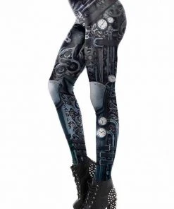 Ladies Steampunk Clothing Ocultica Clockwork Steampunk Leggings