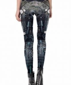 Ladies Steampunk Clothing Ocultica Clockwork Steampunk Leggings
