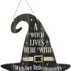 Something Different All Homeware A Witch Lives Here Sign