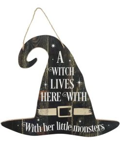 Something Different All Homeware A Witch Lives Here Sign