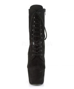 Pleaser ADORE-1020FS Boots Faux Suede Black All Footwear
