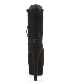 Pleaser ADORE-1020FS Boots Faux Suede Black All Footwear