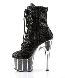 Pleaser ADORE 1020G Boots Black Glitter