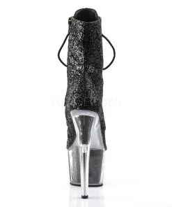 Pleaser ADORE 1020G Boots Black Glitter