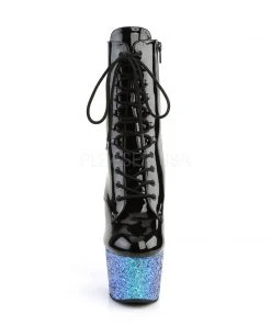 Ladies Fetish Boots Pleaser ADORE-1020LG Boots Blue Glitter