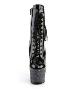 Ladies Fetish Boots Pleaser ADORE-1020LG Boots Black Glitter 11 Ladies Fetish Boots Pleaser ADORE-1020LG Boots Black Glitter