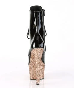 Ladies Fetish Boots Pleaser ADORE-1020LG Boots Rose Gold Glitter