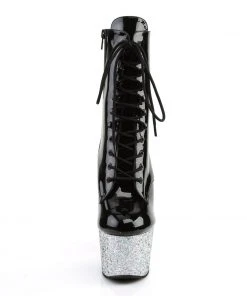 Pleaser Silver Glitter ADORE-1020LG Boots