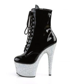 Pleaser Silver Glitter ADORE-1020LG Boots
