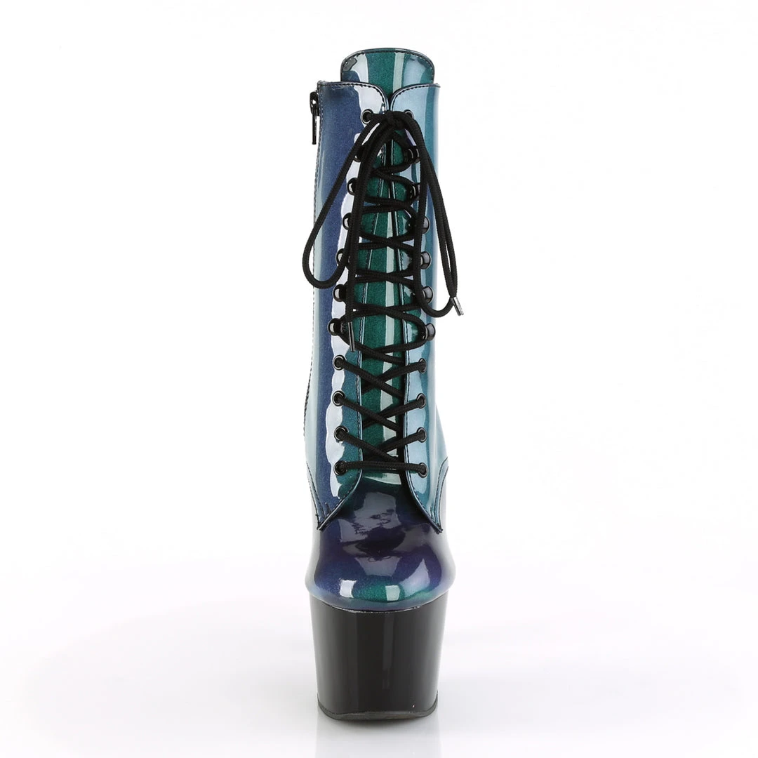 Pleaser Purple-Green / Black ADORE-1020SHG Gothic Boots 5 Pleaser Purple-Green / Black ADORE-1020SHG Gothic Boots