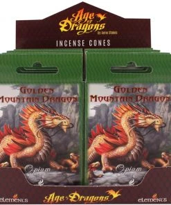 Something Different Anne Stokes Golden Mountain Dragon Incense Cones Incense Cones / Burners