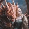 Something Different Anne Stokes Friend Or Foe Dragon Picture Sale