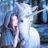 Something Different Anne Stokes Solace Unicorn Picture