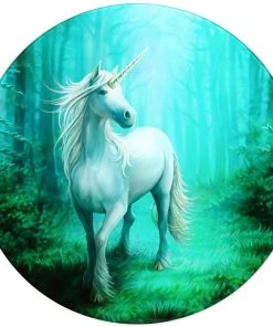 Something Different Anne Stokes Forest Unicorn Glass Table All Homeware