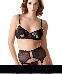 Abierta Fina Bra Set With Slits In The Cups 15 Abierta Fina Bra Set With Slits In The Cups