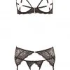 Abierta Fina Rhinestone Lingerie Set