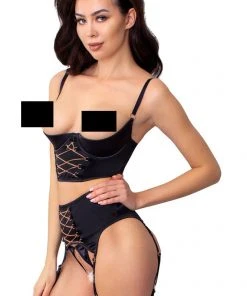 Abierta Fina Shelf Lingerie Set