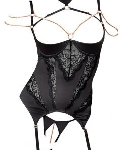 Abierta Fina Basque And String Ladies Fetish Clothing