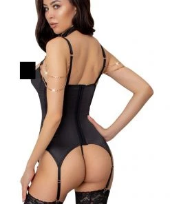 Abierta Fina Basque And String Ladies Fetish Clothing