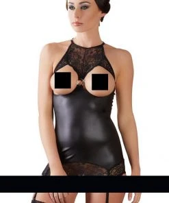 Wetlook Clothing Abierta Fina Wetlook Lingerie Dress