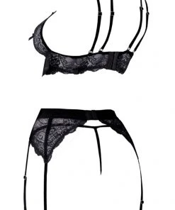 Lingerie Sets Abierta Fina Suspender Lingerie Set
