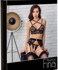 Lingerie Sets Abierta Fina Suspender Lingerie Set