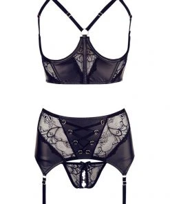 Lingerie Sets Abierta Fina Bra Suspender Set