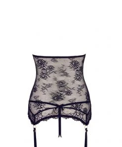 Abierta Fina Lace Basque And String Lingerie Corsets