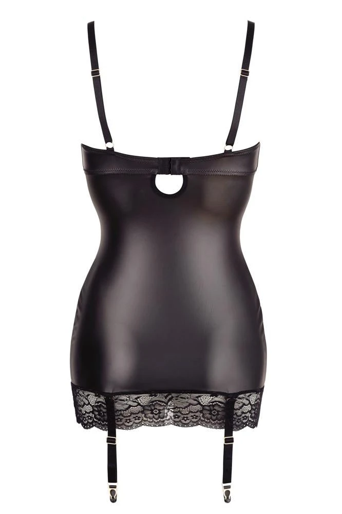 Abierta Fina Lingerie Dress With Suspender Straps 5 Abierta Fina Lingerie Dress With Suspender Straps