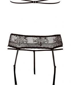 Lingerie Sets Abierta Fina Suspender Lingerie Set (XL)