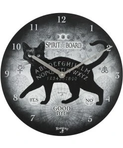 Something Different All Homeware Alchemy Black Cat Spirit Board Clock