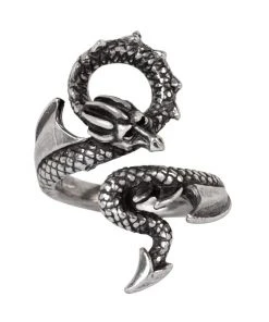 Alchemy Gothic Alchemy Dragons Lure Ring Gothic Jewellery