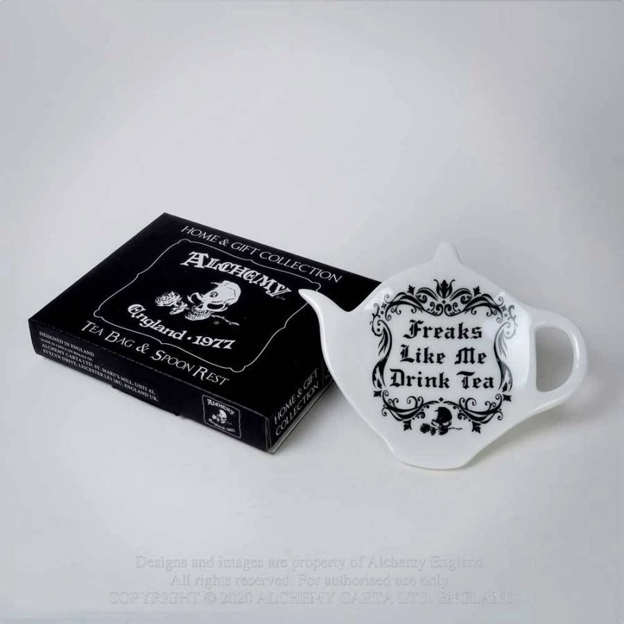 Alchemy Gothic Alchemy Freaks Like Me Drink Tea Spoon Holder Rest 4 Alchemy Gothic Alchemy Freaks Like Me Drink Tea Spoon Holder Rest
