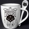 Alchemy Gothic Alchemy Purrfect Brew Mug And Spoon Set